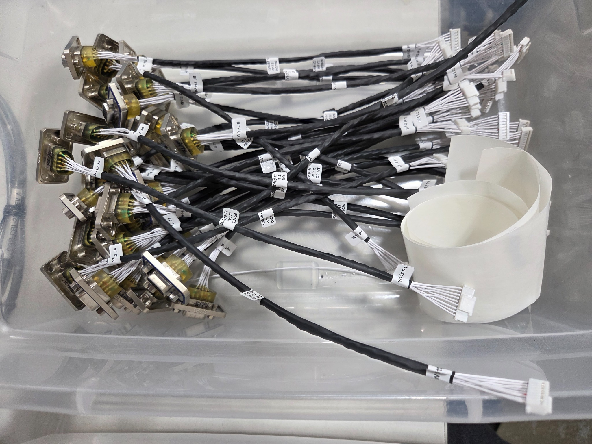 Labeled cable assemblies with metal and plastic connectors at TRS